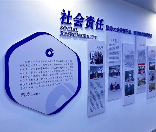 建设银行文化墙